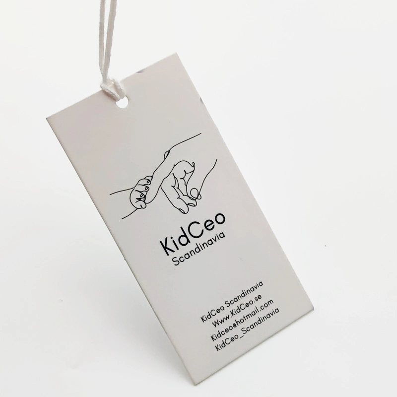 Custom Luxury Eco-Friendly Recycle Garment Hang Tag Label Paper Tag for Clothing