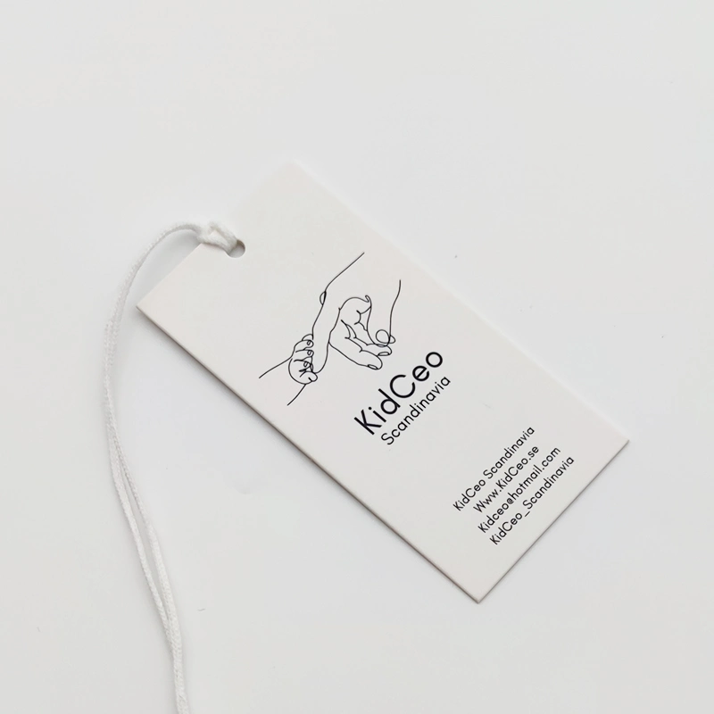 Custom Luxury Eco-Friendly Recycle Garment Hang Tag Label Paper Tag for Clothing