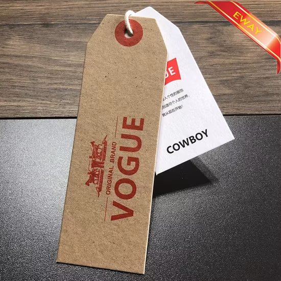 Garment Price Hang Tag Printed Paper Hang Tag