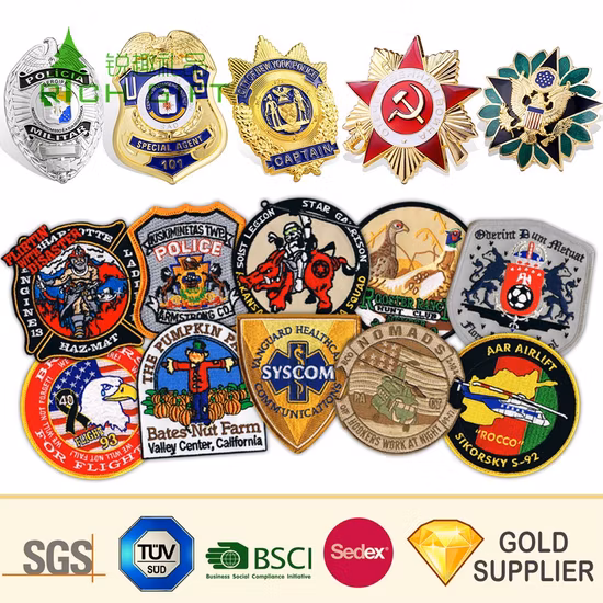 Personalized Customized Military Embroidery Iron on Patches in China